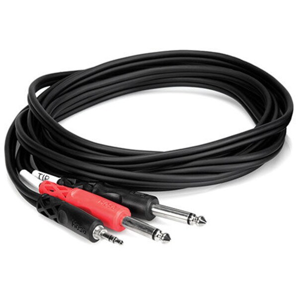 Main product image for Hosa CMP-159 3.5mm TRS to Dual 1/4" TS Stereo Break 241-9003